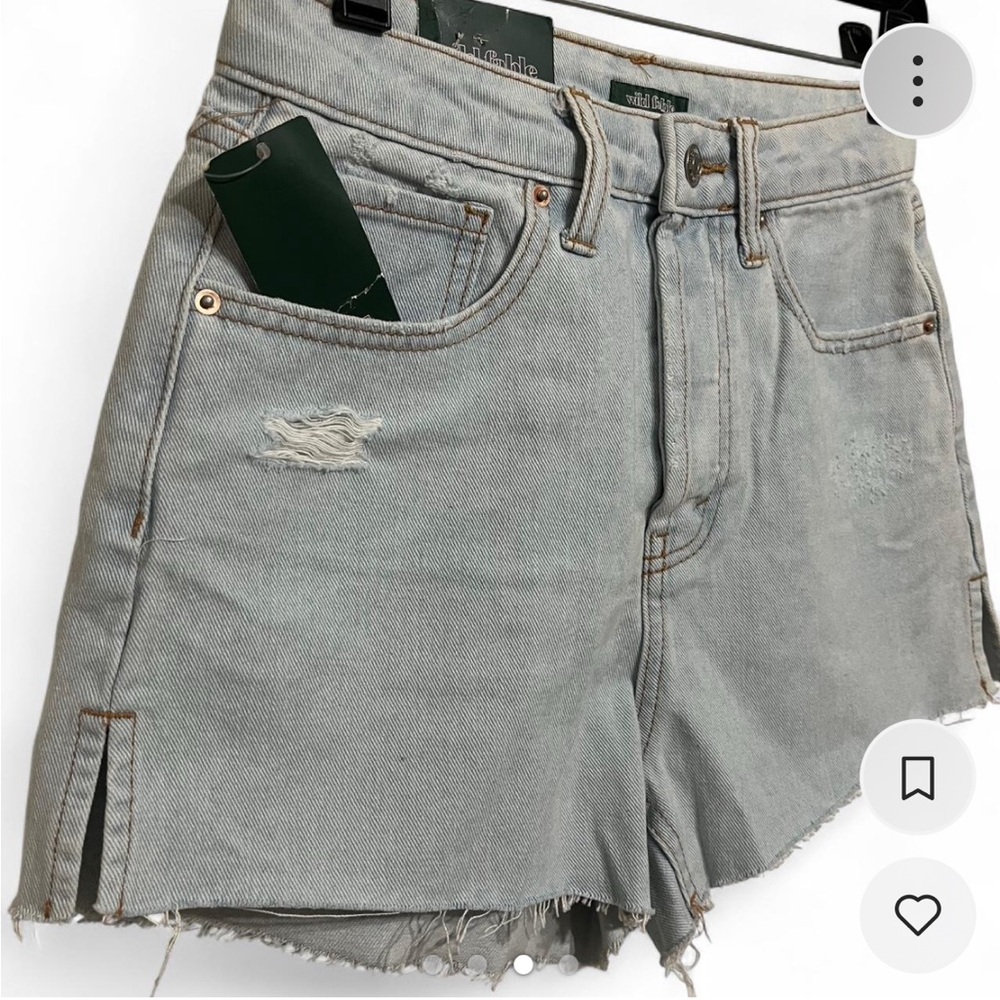 Wild Fable Light Gray Jean Shorts